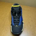 thumbnail image 5 of Ni - ke Ni - ke Air Jordan 14 XIV Retro Low OG Blue Yellow Men's Size 9.5 Shoe, 5 of 5