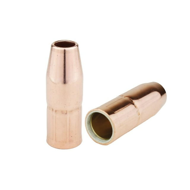 2pcs MIG Welding Nozzles 169-724 - 1/2 Inch Recessed Tip, Copper, Fit For Miller M25 M40 Hobart Welding Gun