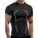 thumbnail image 1 of Camiseta deportiva para hombre, camiseta de entrenamiento transpirable, manga corta con estampado bonito para gimnasio, 1 of 5