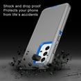 thumbnail image 3 of I-HONVA For Samsung Galaxy S21 FE Case,3-Layer Military Grade Drop Protection Anti-Slip Bumper Rugged Shockproof Dustproof Protection 6.4 inch Phone Case,Gray Blue, 3 of 7
