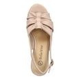 thumbnail image 3 of BELLA VITA Womens Beige Slingback Padded Lightweight Cheerful Round Toe Wedge Buckle Espadrille Shoes 8.5 M, 3 of 4