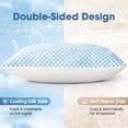 thumbnail image 5 of EASELAND Firm Pillow Shredded Memory Foam(Adjustable Loft), Breathable Cooling Bed Pillows Supportive for Side Back Stomach Sleepers Queen Size 2 Pac, 5 of 5