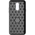thumbnail image 2 of MYKOMI Phone Case for LG Q7 Q7+ Plus 7Q Alpha with Tempered Glass Screen Protector Cover and Slim Thin Soft TPU Mobile Rugged Cell Accessories Protective LGQ7+ Q7plus Q7a Women Men Carbon Fiber Black, 2 of 6