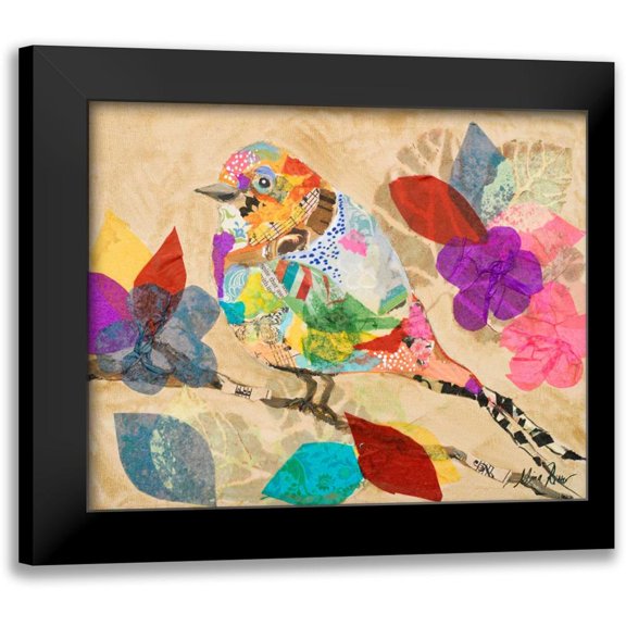 Ritter, Gina 14x12 Black Modern Framed Museum Art Print Titled - Band of Birds II