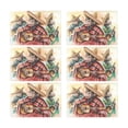 thumbnail image 2 of MKHERT Funny Monkeys in Mexican Traditional Dress Playing Guitar Placemats Table Mats for Dining Room Kitchen Table Decoration 12x18 inch,Set of 6, 2 of 4