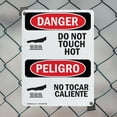 thumbnail image 5 of (2 Pack) Do Not Touch Hot Bilingual OSHA Danger Sign 18 Inch X 24 Inch Indoor / Outdoor Rust-Free Aluminum Metal Signs for Workplace, Workshop, and Construction Site, Made in the USA, 5 of 8