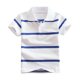thumbnail image 2 of Odeerbi Camisas de Golf de Chicos Botón de Solapa A Rayas Camisas de Tenis de Manga Corta Uniforme Escolar, 2 of 5