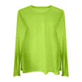 thumbnail image 4 of Women T Shirts Kelon Womens Mesh Layering Top Long Sleeve Shirts Mock Neck See Through Tee Shirt, 2XL, 4 of 4