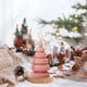 thumbnail image 1 of Fiudx Vela Perfumada con Aroma a Árbol de Navidad, Cera Rosa, Decoración Acogedora para El Hogar, Ideal para Repisas, Mesas, Regalo de Navidad y Festividades, Sin Llama, 10 X 5 X 5 Cm, 1 of 6