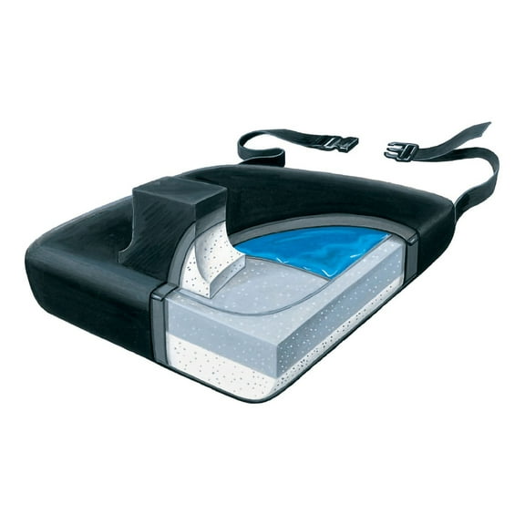 Skil-Care Pommel Seat Cushion Black Foam Bed Accessories 758010 - 1 Ct