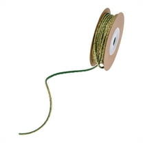 Christmas Thin Ribbon 10 Yard Holiday Christmas Gift Wrapping Ribbon Crafts Xmas Satin Hair Bow Clip Accessory for Xmas DIY Craft Decor (2mm wide)