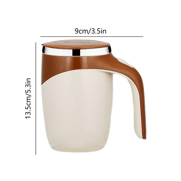 TaTaai 1Pcs Automatic Stirring Coffee Mug, Rotating Home Office Travel Mixing Cup，Funny Electric Self Mixing Coffee Tumbler, Suitable for Coffee, Milk, Cocoa
