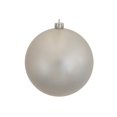 thumbnail image 1 of Bola de Adorno Navideño Vickerman Caramelo Plateado 8 cm, 1 of 4
