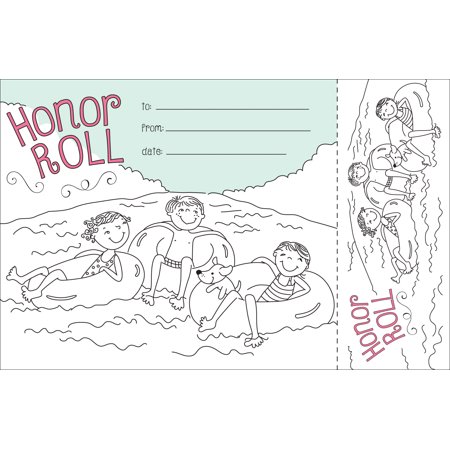 UPC: 0704068004290 | Barker Creek Color Me! Honor Roll Awards and Bookmarks Set   Pack of 30