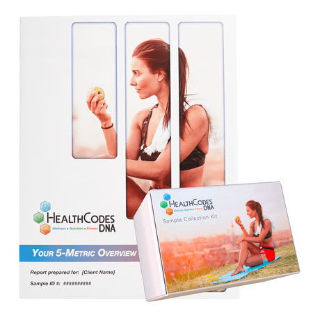 HealthCodes DNA® - Introductory DNA Test for Diet and Exercise Planning - Lab Fee, Consultations, Meal & Exercise Plans, and DNA Test Kit