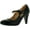 Black, variant on Static Footwear Kimmy-21 Womens Round Toe Mid Heel Mary Jane Pumps-Shoes Pumps