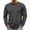03# Dark Gray, variant on Men's T-Shirt Long Sleeve Crew Neck Casual Soft Basic Tee Shirts Khaki XL