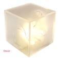 thumbnail image 5 of T'z Tagz New 3x3x2.5 Frosted White Acrylic Display Riser Box Cube Pedestal Stand, 5 of 6