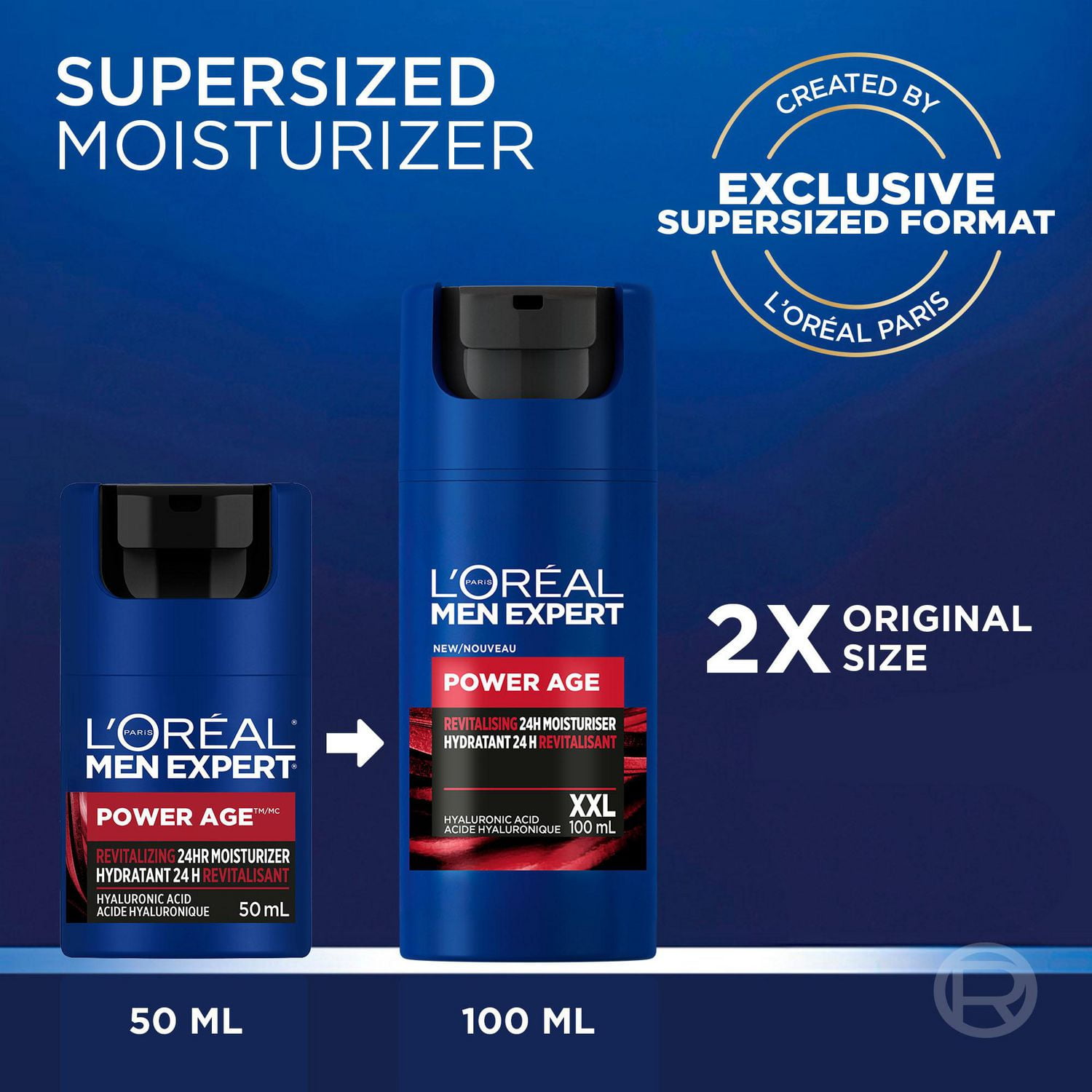 L'Oréal Paris Men Expert Power Age XXL Hydratant quotidien pour hommes, 100ml