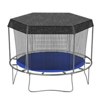 NQyIOS Trampoline Cover Black Sunshade Tent Top Cover for Round Trampoline Outdoor Sports Accessories,C