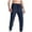 Navy, variant on Mgmyaa Mens Jogger Pants Solid Color Running Pants Drawstring Elastic Waist Casual Pants