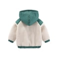 thumbnail image 3 of Kiijoy Toddler Boys Fleece Sherpa Hooded Coat Zip Up Winter Jacket Soft Cozy Outerwear, 3 of 3