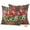 Navy Blue Bright Red Gray Green, variant on 2 Pack Outdoor Waterproof Throw Pillows,Vintage Watercolor Patriotic Flowers Decorative Square Pillow Case Patio Pillows for Chair Couch Sofa 16x16in