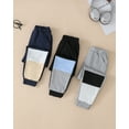 thumbnail image 5 of Toddler Boys Clothes Boys Pants Toddler Kids Boys Sweatpants 3 Pack Elastic Waist Joggers Color-blocked Pants 2T 3T 4T 5T Size 6 7 Black Blue Gray, 5 of 7