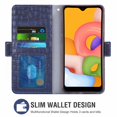 thumbnail image 2 of Case for Galaxy A01 Core, Leather Case for Samsung Galaxy A01 Core, Wallet, Scratch-Resistant Magnetic Cell Phone Pocket with Card Compartment, Blue, 2 of 7