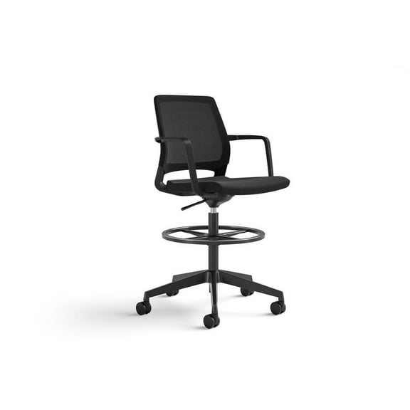 Safco Medina Extended-Height Chair in Black