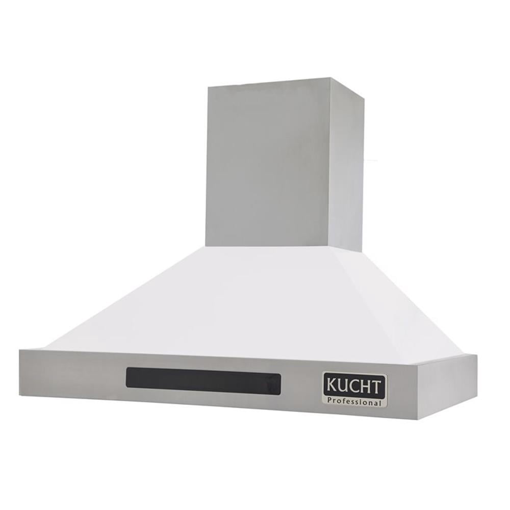 Kucht Professional 36" Stainless Steel Wall Mounted Range Hood in White