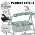 thumbnail image 5 of Jiueut Flower Corgi Rollator Seat Cushion Back Bar Cover Set for Seniors 2 Piece Universal Rollator Walker Seat and Backrest Covers Easy to Install Drive Walker Seat Cushion, 5 of 7