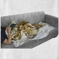 thumbnail image 6 of Industrial Soft Flannel Fleece Throw Blanket, Mechanic Heart Physical Bodies Complex Structure of Love Techno Romance, Cozy Plush for Indoor and Outdoor Use, 70" x 90", Pale Brown White, by Ambesonne, 6 of 6