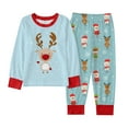 thumbnail image 3 of HUAXUN-Christmas Pajamas Sets,Cozy Holiday Family Sleepwear for Boys & Girls 2-10 Years,Reindeer & Snowman Sleepwear Long Sleeve for Christmas Eve & Winter Indoor Activities(Light Blue,3-4Years), 3 of 3