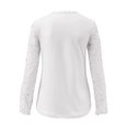 thumbnail image 3 of Women Elegant Casual Shirts Long Sleeve Lace Blouses Boho Floral Crochet Tops Plus Size Crewneck Dressy Tunic Dressy Lightweight Comfy Outfits Going Out Tops Ladies Fashion Trendy, 3 of 3