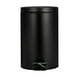 thumbnail image 5 of Cubo de basura redondo negro mate con tapa, tipo pedal, para limpieza del hogar, cocina, sala de estar, hotel, 5 of 6