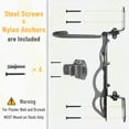 thumbnail image 6 of BIKE HAND Swivel Bicycle Wall Hanger Vertical Hook Mount Rack - MTB & Road Bikes, 6 of 6