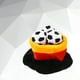 thumbnail image 2 of FELTECHELECTR Sombrero de fútbol para fiestas, ideal para animar a los aficionados y celebrar partidos de fútbol (Alemania), 2 of 6