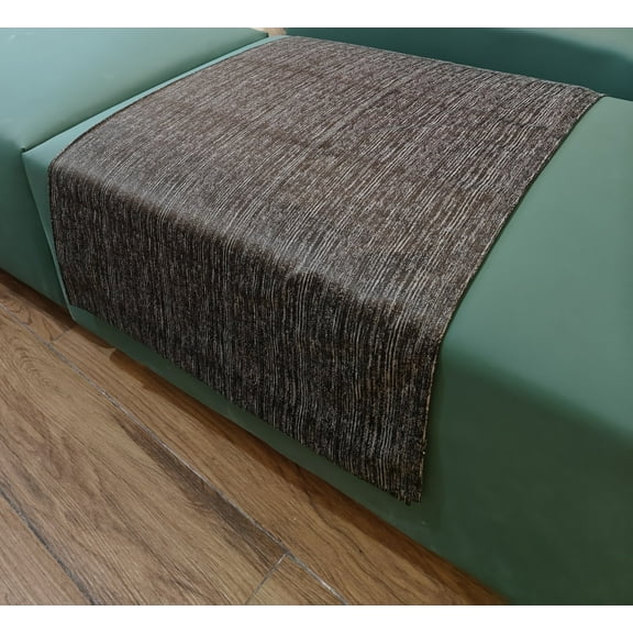 Kika Home Collections Handmade 20''x70'' Modern Dark Brown Solid Decorative Bed Runner