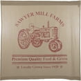 thumbnail image 3 of VHC Brands Sawyer Mill Red Farmhouse Living Textured Fabric Shower Curtain for Bath 72x72, 3 of 6