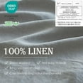 thumbnail image 2 of Simple&Opulence 100% Linen Duvet Cover Set 3pcs Natural French Basic Style Washed Flax Solid Color Breathable Soft Farmhouse Bedding with Button Closure (Ultimate Grey, Queen), 2 of 6