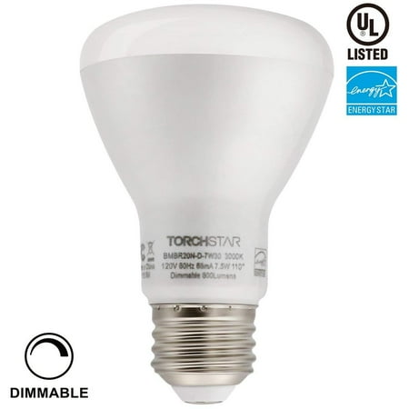 Torchstar 7 5w Led Flood Lights Dimmable Br20 Light Bulbs For Recessed Lighting Track General 3000k Warm White Torchstar 7 5w Led Flood Lights Dimmable Br20 Light Bulbs For Recessed Lighting Track General 3000k Warm White