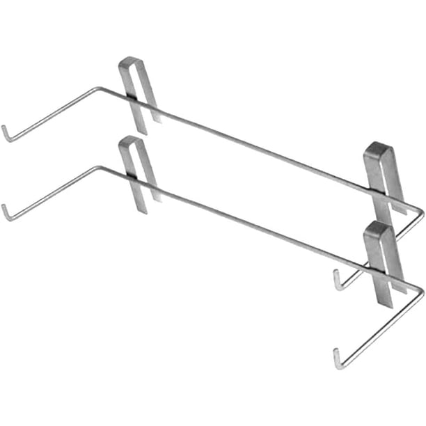 Estante de colmena, 2 uds soporte de marco de colmena de abeja soporte de percha herramienta de apicultura de montaje lateral acero inoxidable plata 45*13*9cm