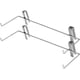 thumbnail image 1 of Estante de colmena, 2 uds soporte de marco de colmena de abeja soporte de percha herramienta de apicultura de montaje lateral acero inoxidable plata 45*13*9cm, 1 of 2