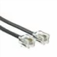 thumbnail image 3 of CableWholesale.com - Phone cable - RJ-11 (6 pin) (M) to RJ-11 (6 pin) (M) - 25 ft - flat - silver satin, 3 of 4