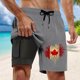 thumbnail image 1 of WILLBEST Pantalones Cortos Deportivos para Hombre, de Verano, con Estampado de Moda, de Doble Capa Interior, para Playa y con Bolsillo, 1 of 3