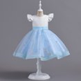 thumbnail image 7 of Esaierr Kids Toddler bridesmaid dresses Princess Dresses 3-10Y Girls Party Birthday Outfit Dress Baby Ruffle Sleeve Wedding Party Gown Girls Tutu Tulle Dresses Sequin Flower, 7 of 7