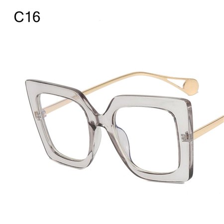 Fashion Designer Metal Square Fram Gaming Eyewear Oversized Sunglasses Anti Blue Light Glasses Goggles C16