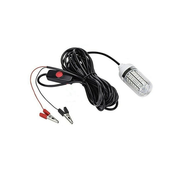 Luz Led Al Aire Libre,Lámpara de Cebo de la Luz de Pesca Led de Gota de 12V para Atractor de Peces Submarinos de Muelle de Kayak de Barco,Sumergible Portátil para Agua Salada Fresca,Luzes Led Sumergib