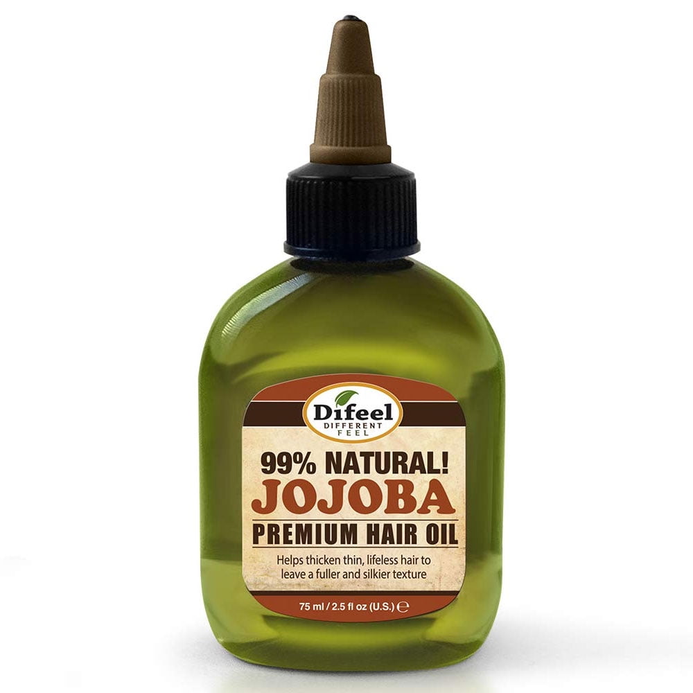 Difeel 99 Natural Jojoba Premium Hair Oil, 2.5 Oz